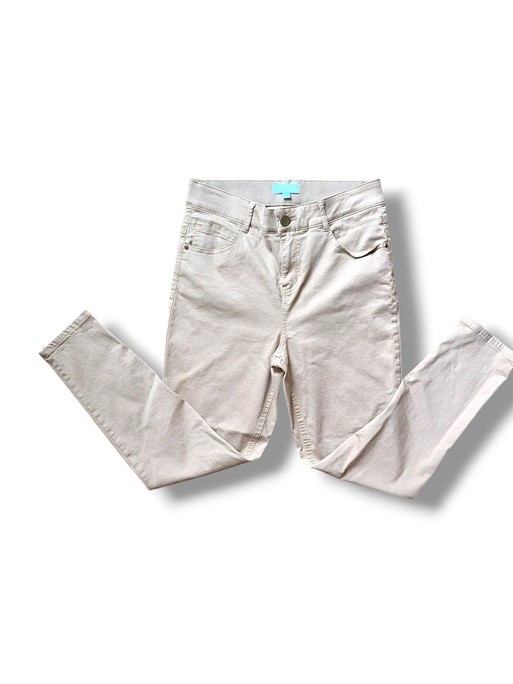 Draper James RSVP Beige Slim Ankle Pants Size 10